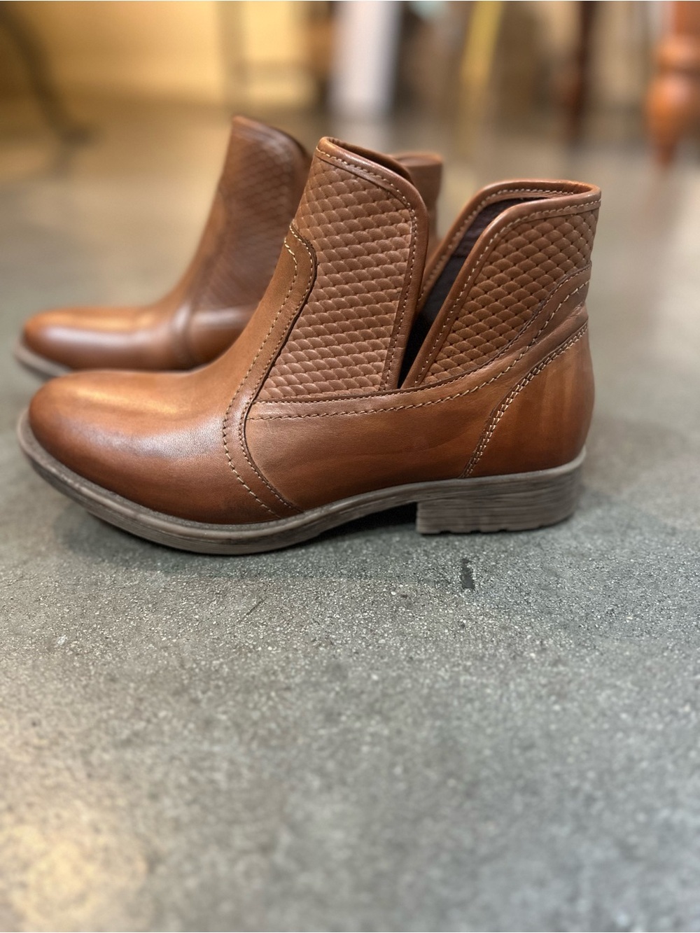 Roan Sea Ranch Booties Brown Leather Ankle - Stylish Slip-On Chelsea
